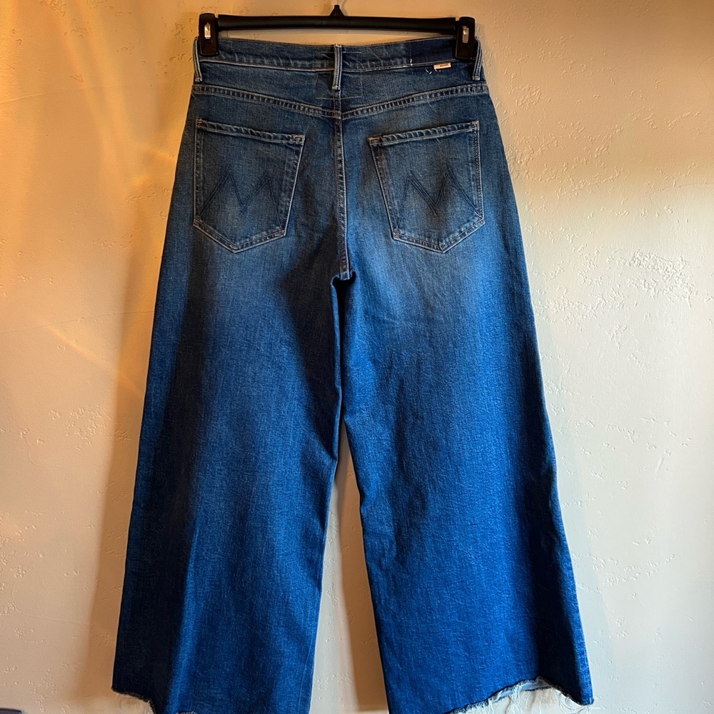 Mother Women’s Blue Wide-Leg Jeans
